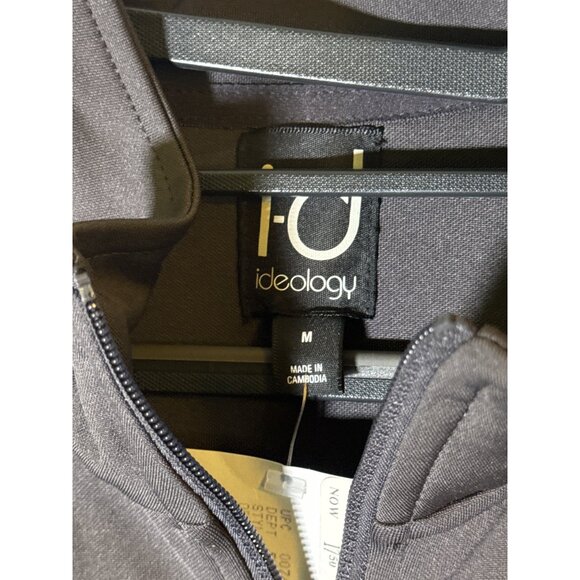 Ideology Men's Moisture-Wicking Full-Zip Jacket, Two-Tone Charcoal, Size M, NWOT - Picture 3 of 4